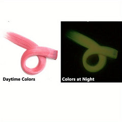 4-Piece Glowing Hairpieces for Nighttime Events, Music Festivals, and Clubs