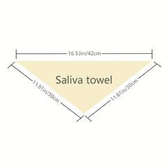 Soft Baby Bib Triangle Scarf Snap Closure Absorbent Feeding Bib