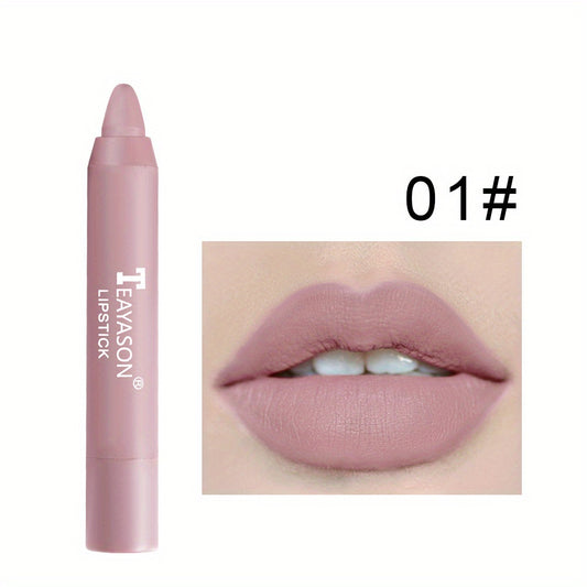 12-Color Matte Lipstick Long Lasting Smudge-Proof Lip Gloss