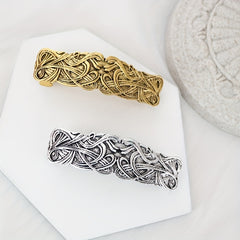 Vintage Viking Pattern Hair Clip French Barrette Ponytail Holder