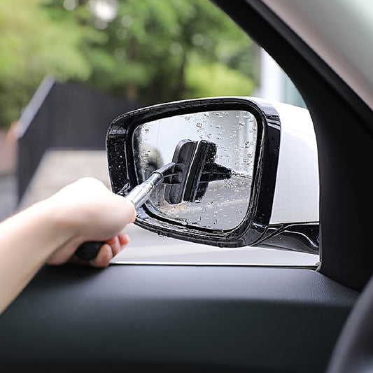 Car Rearview Mirror Wiper Telescopic Squeegee Cleaner Long Handle