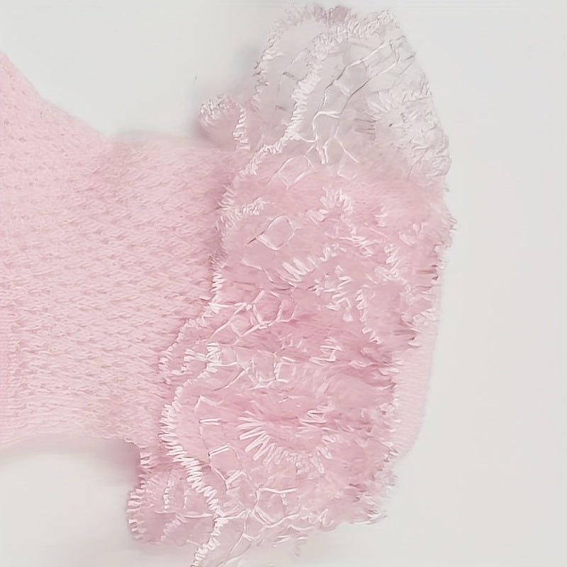 3 Pairs Baby Lace Princess Socks  Newborn Mesh Breathable Socks