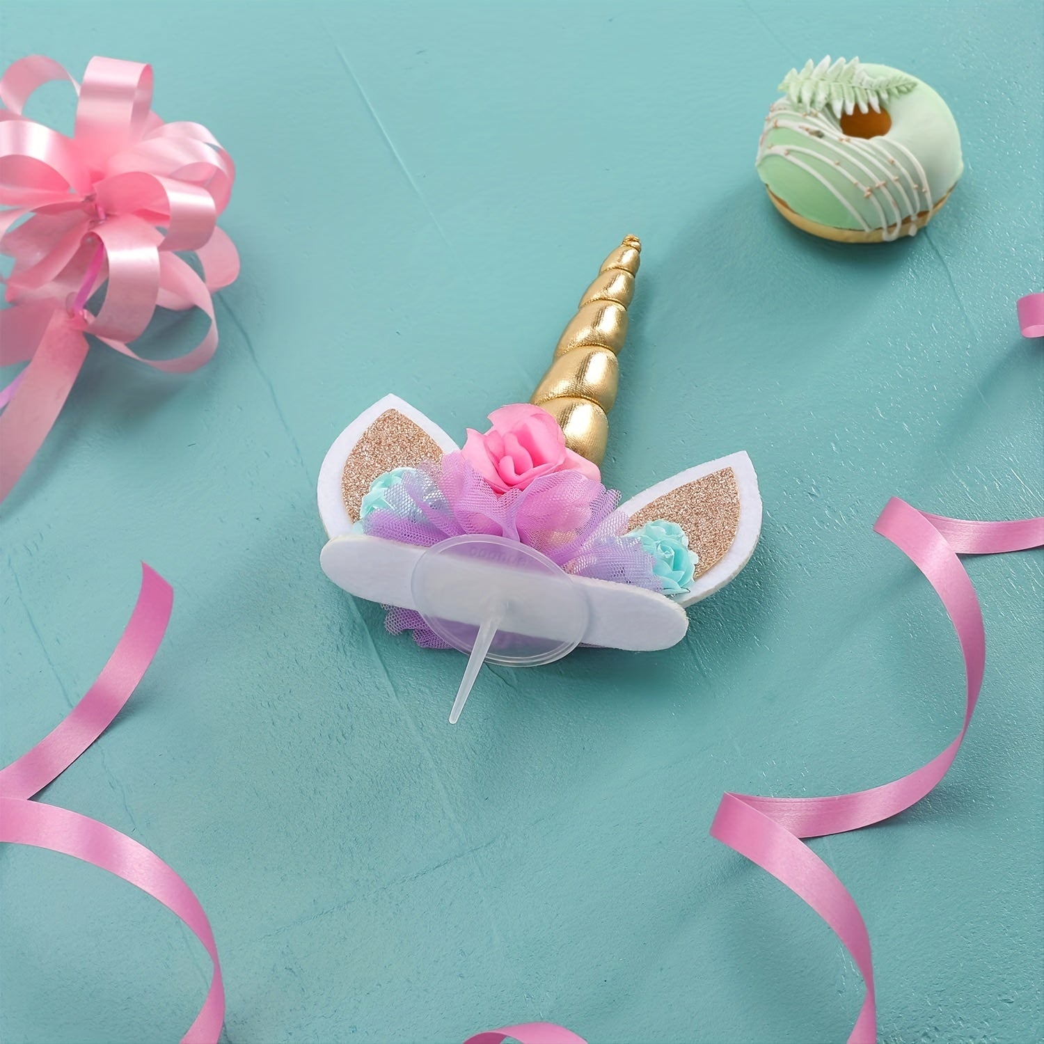 Magical Unicorn Cake Topper Reusable Horn for Parties