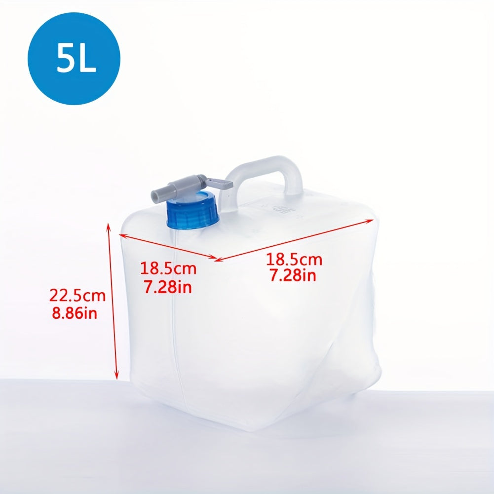 20L Folding Water Bucket Portable Water Container For Outdoor Camping Travel