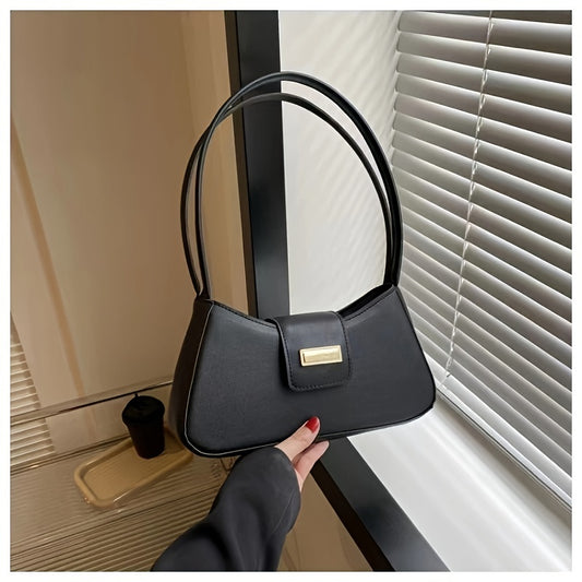 Solid Shoulder Bag Minimalist Handbag