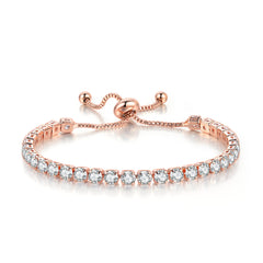 18K Plated Tennis Bracelet Full Zircon Chain Personality Hand Jewelry