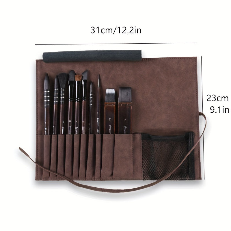10pcs Master Level Squirrel Hair Watercolor Brush Set