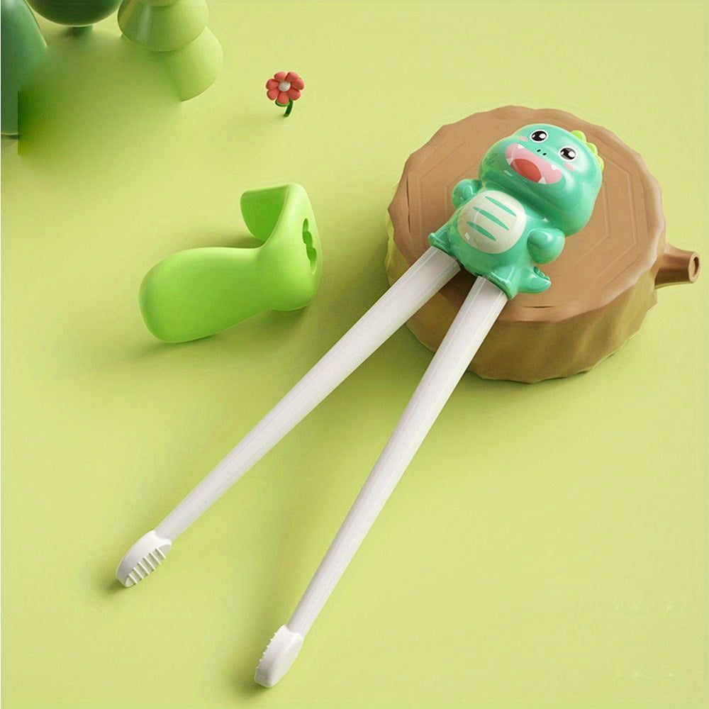 Kids Dinosaur Chopsticks Training Practicing Utensil