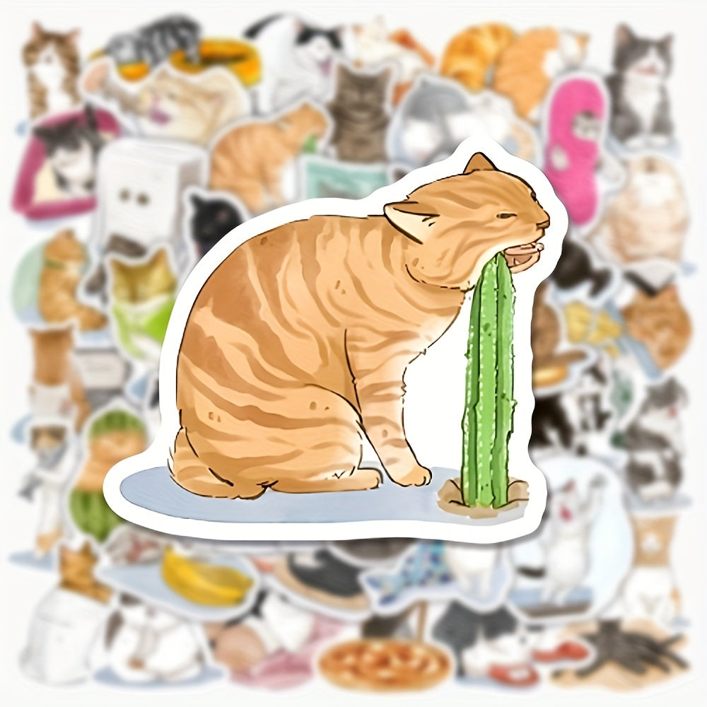 Cat Graffiti Stickers Notebook Water Cup DIY Creative Toys