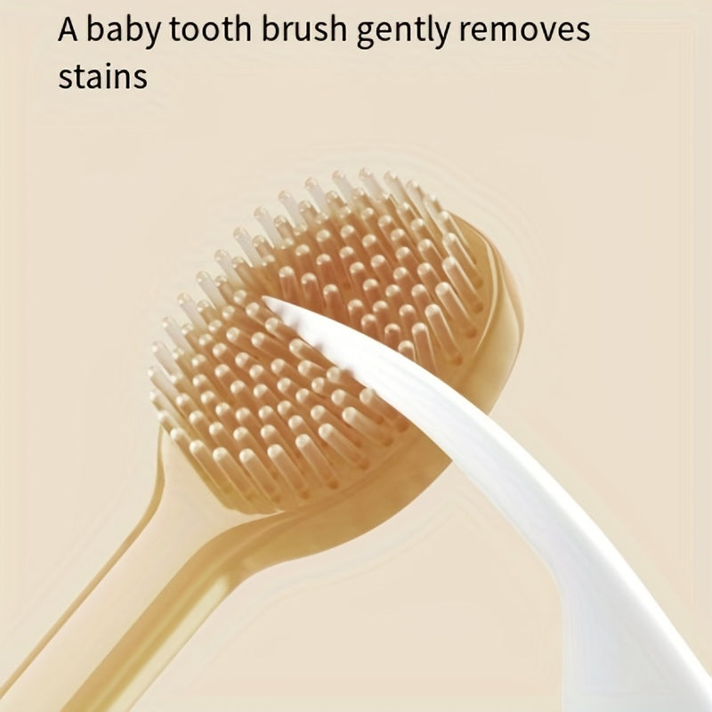 Baby Toothbrush Set - Silicone Tongue Cleaner & Toothbrush for Oral Hygiene