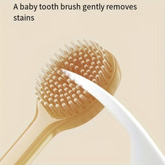 Baby Toothbrush Set - Silicone Tongue Cleaner & Toothbrush for Oral Hygiene