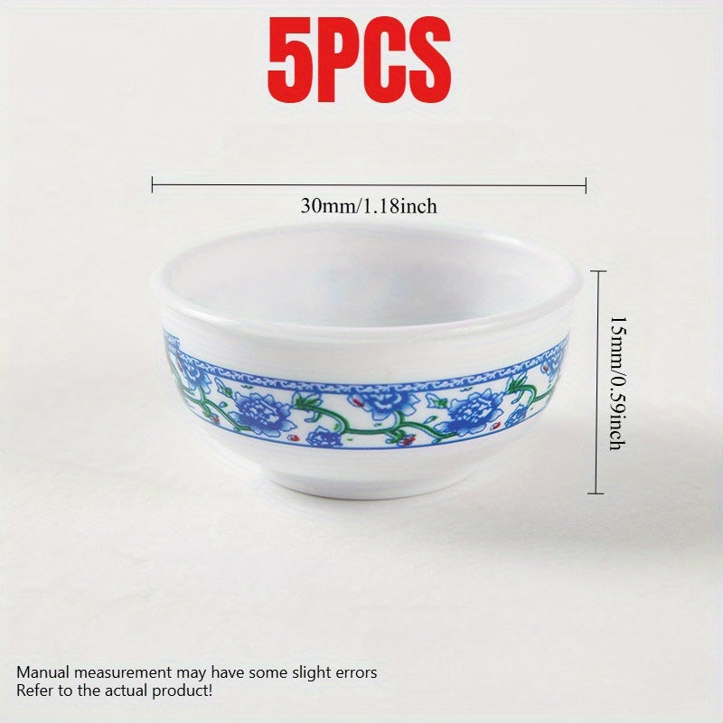 10pcs Mini & Bowl Set Plastic Food Toy Containers Assorted Colors