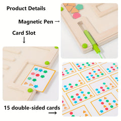 Shape Matching Game Educational Maze Apricot Cream Red Green