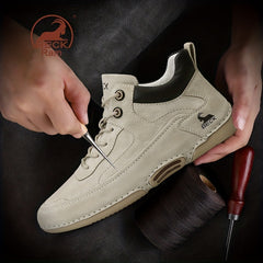Men's Lace up Boots Casual Walking Shoes