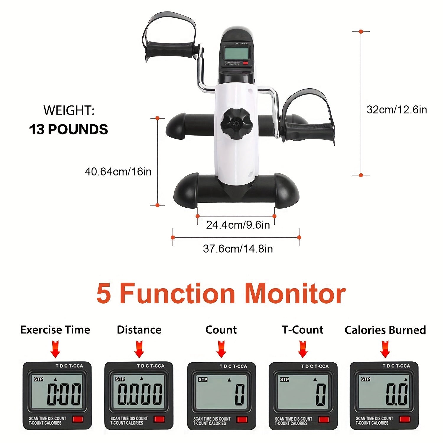 Mini Bicycle Pedal Exercise Machine for Home Fitness