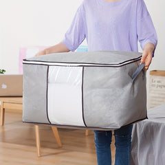 Large Foldable Blanket Storage Bag for Blankets Pillows Quilts & Linens