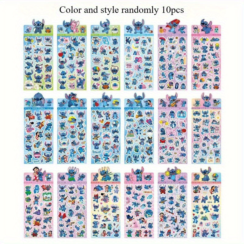Stitch Novelty Stickers - Cute Cartoon Characters - Student Prizes