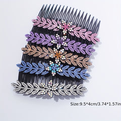 5pcs Rhinestone Hair Comb for Bridal Hair Pieces