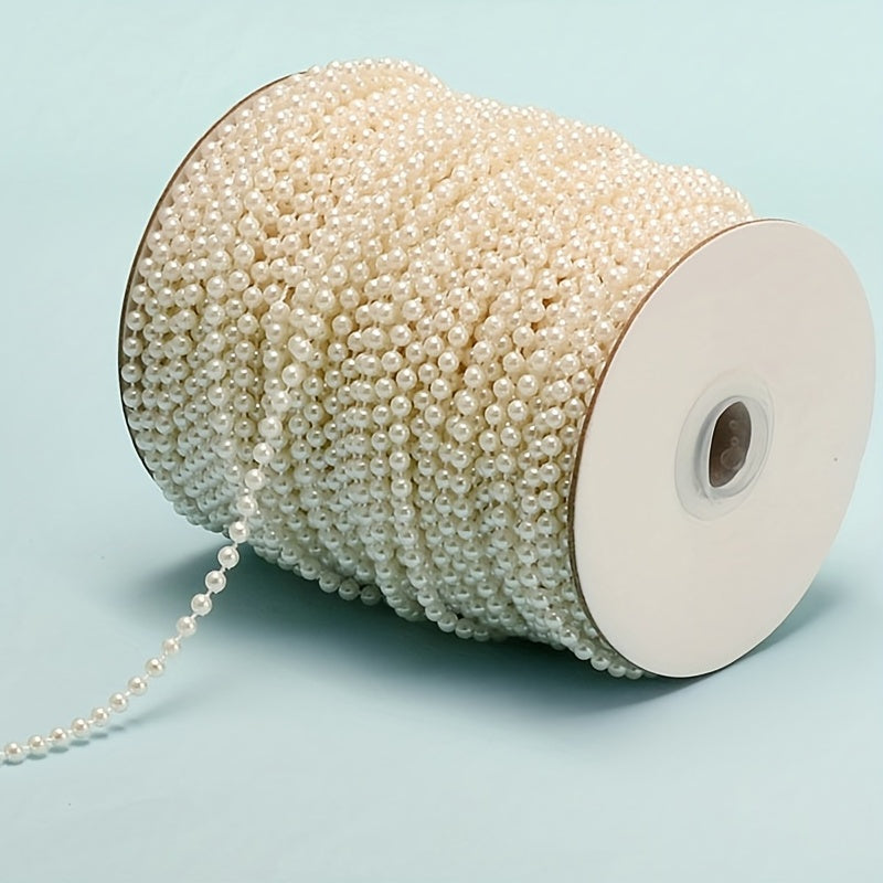 10mm Round Mini Beads Chain Roll Garland Flowers Acrylic Beads For Wedding Party