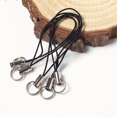 100pcs Phone Chain Shape Keychain Bulk Nylon Wire Rope Key Rope DIY Accessories