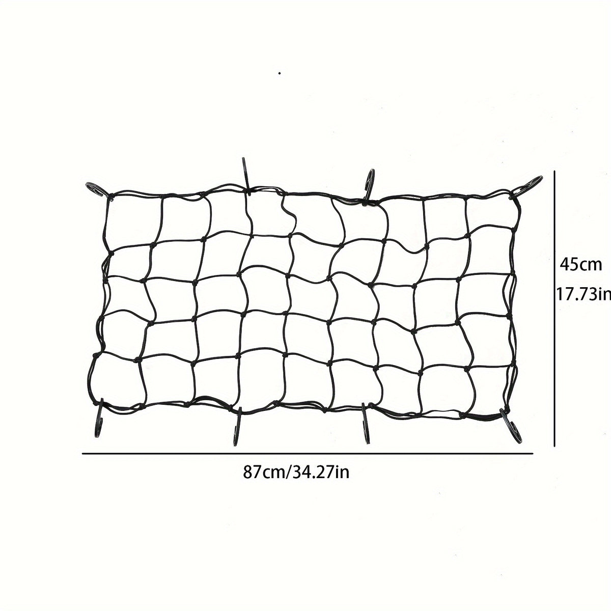 Multifunctional Elastic Cargo Luggage Net for Outdoor Wagon