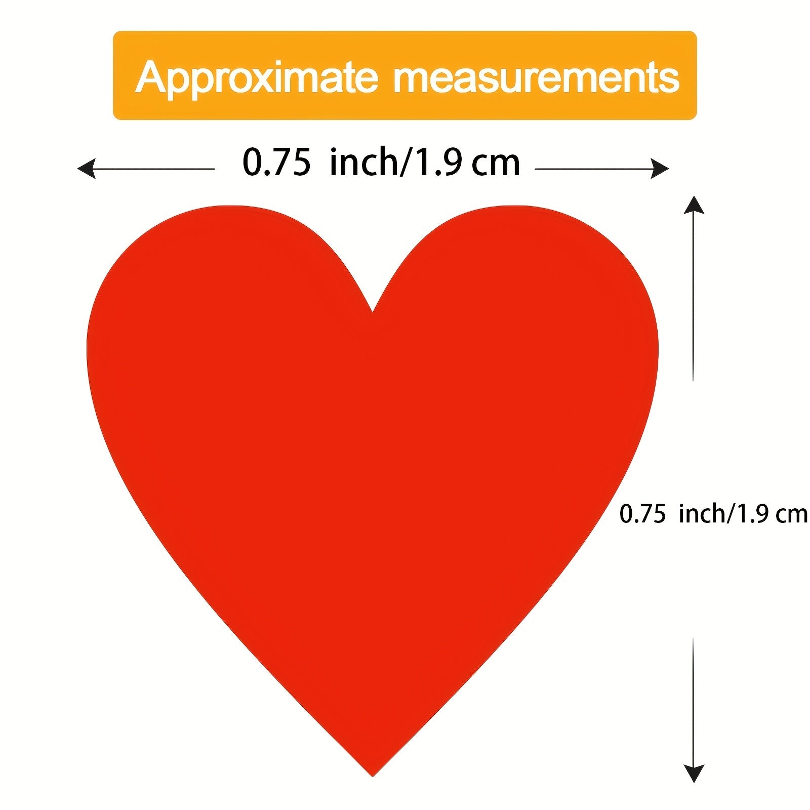 1400 Pcs Colored Heart Dot Stickers Coding Labels Sticky Dots