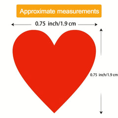 1400 Pcs Colored Heart Dot Stickers Coding Labels Sticky Dots