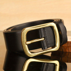 Men's Vintage PU Leather Belt with Pin Buckle