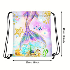 Cartoon Drawstring Bundle Backpack Waterproof Storage Bag