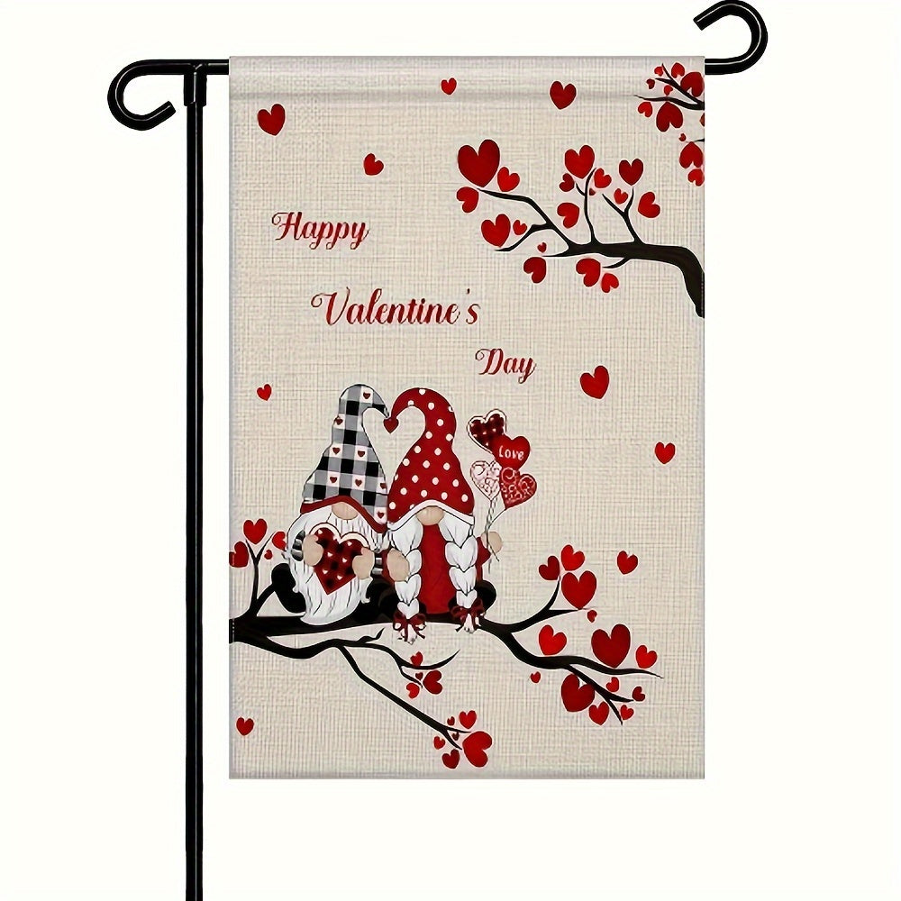 Valentines Garden Flag Double Sided House Flag Banner Welcome Yard Flag
