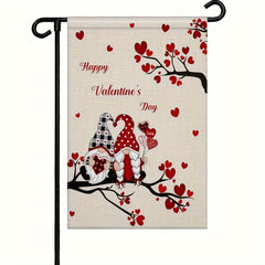 Valentines Garden Flag Double Sided House Flag Banner Welcome Yard Flag