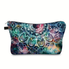 Vintage Mandala Pattern Zipper Carry On Bag Coin Purse