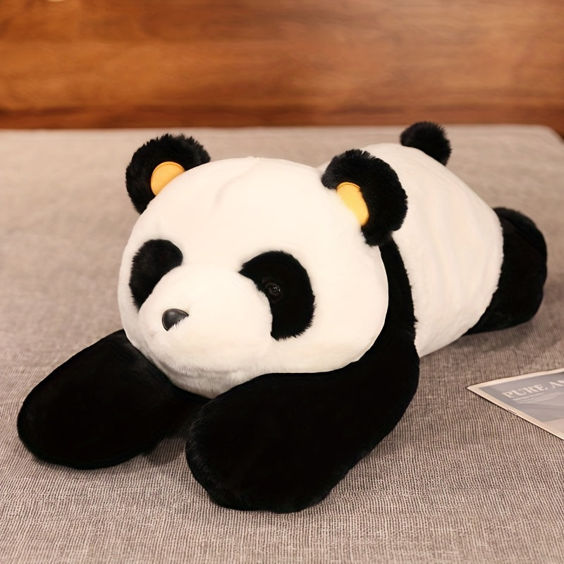 Panda Plush Toy Soft Polyester Stuffed Animal with Yellow Ears