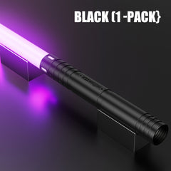 RGB LED Light Saber 15 Colors w/ Battle Sound Clash Effects USB Rechargeable