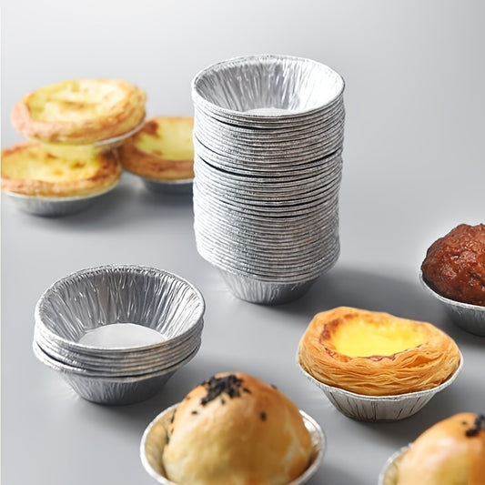 100pcs Baking Foil Cupcake Egg Tart Mold Cups