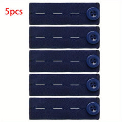 5pcs Elastic Waist Extender Button Adjustable Waistband Expanders
