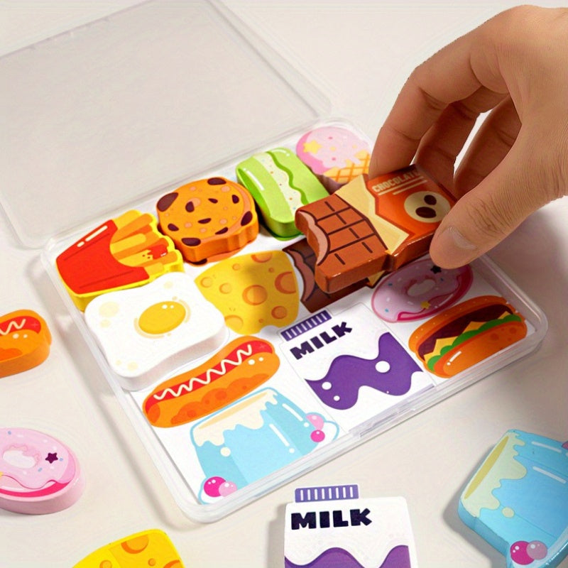 12pcs 3D Boxed Puzzle Kids Toys - Various Themes - Cognitive Matching Puzzle