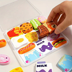 12pcs 3D Boxed Puzzle Kids Toys - Various Themes - Cognitive Matching Puzzle