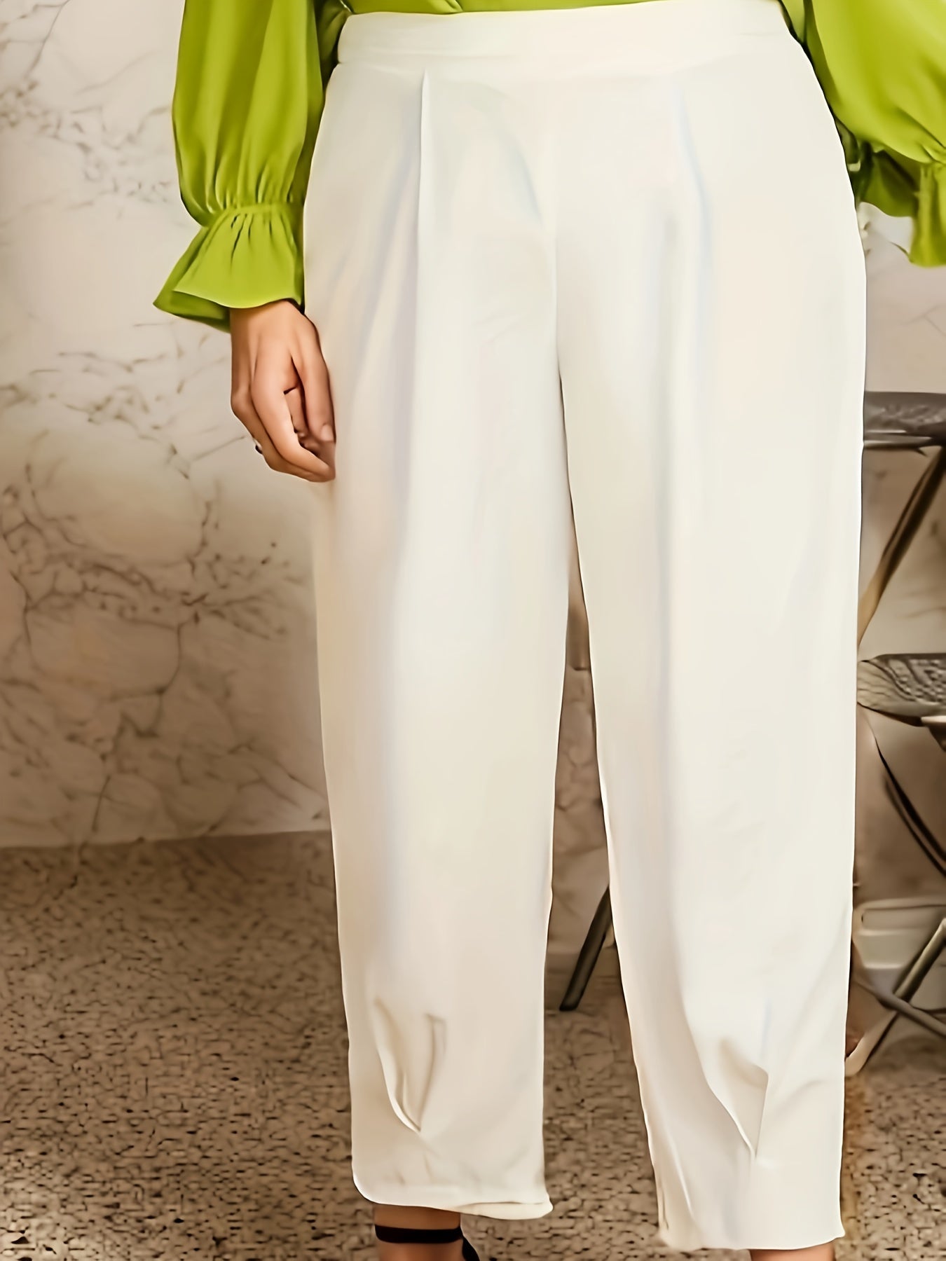  Women's High Waist Pencil Trousers