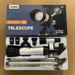 Kids Metal Appearance Telescope with Accessories