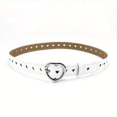 4pcs Heart Buckle Jeans Strap Men