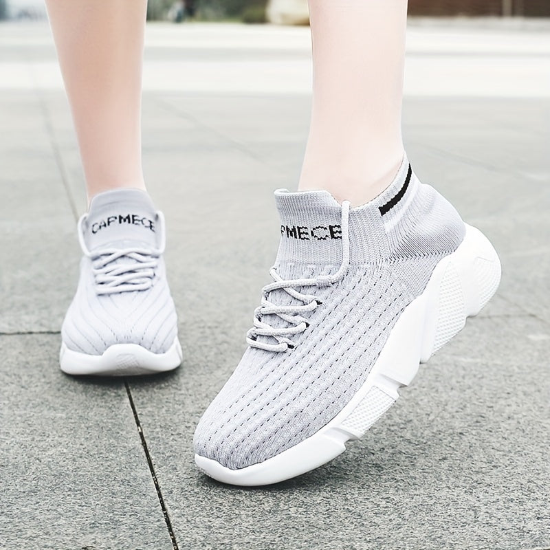Soft Thick Sole Mesh Breathable Running Shoes