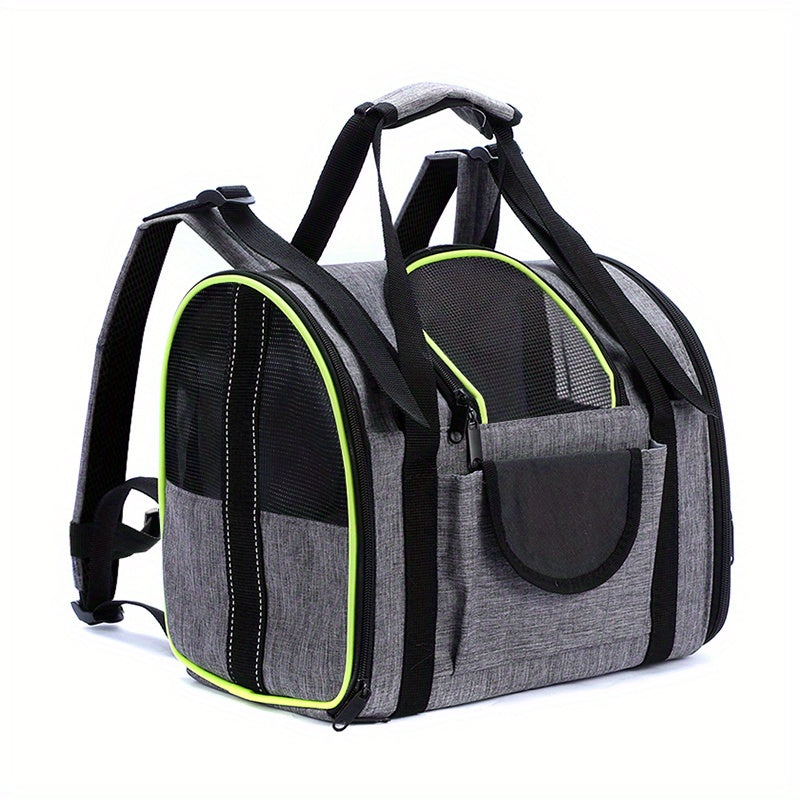 Portable Pet Travel Backpack Foldable Adjustable Bag for Cats and Dogs