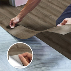 Wood Grain Pattern Floor Decals Waterproof Non-slip Stickers