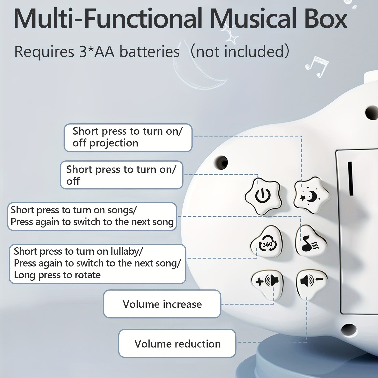 Baby Cloud Bed Bell for Sleep and Relaxation