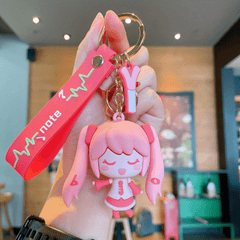 Cartoon Epoxy Girls Keychain Car Key Chain Couple Bag Pendant