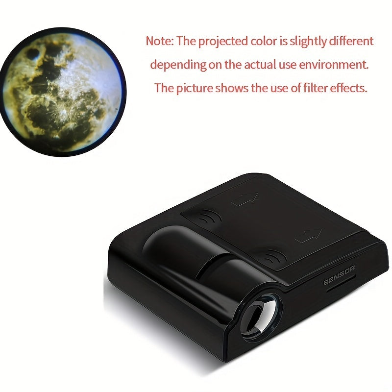 Moon Earth Background Happy Birthday Projector Small Red Book Same Style