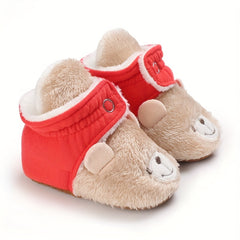 Cartoon Soft Warm Plus Fleece Boots for Baby Boys