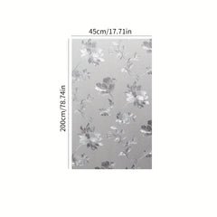 Hibiscus Flower Glass Window Film Privacy Heat Control Decorative