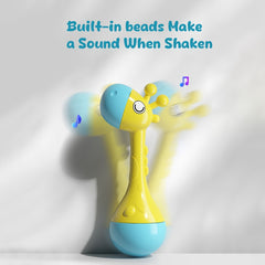 Giraffe Hand Chime Toy ABS Plastic Manual Musical Instrument for Kids